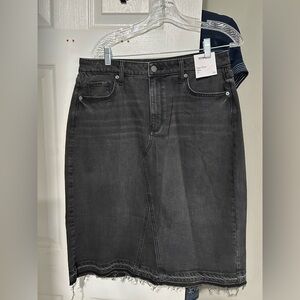 Sonoma Dark Gray Denim Pencil Skirt